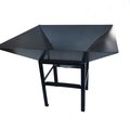 Paragon Geometric Metal Black Planter with Small Stand 4040BS